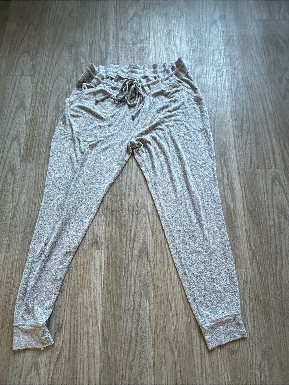 Light Heather Gray Cozy Drawstring Joggers